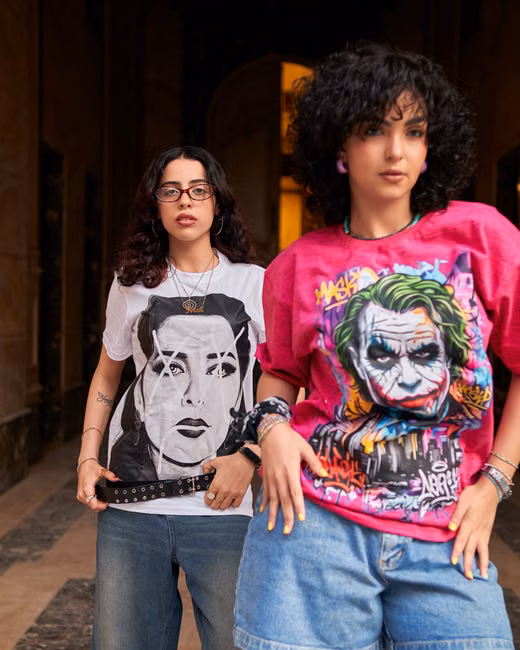 Camiseta Preta Estampada